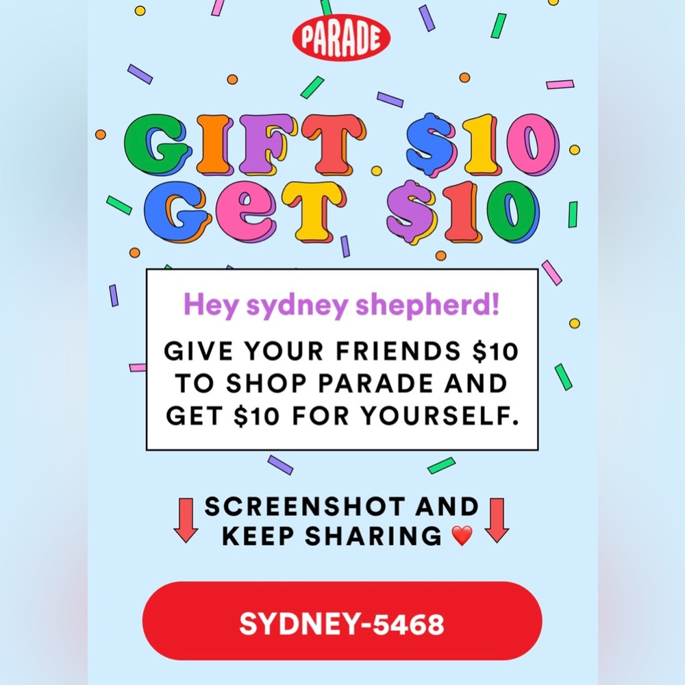 parade discount code